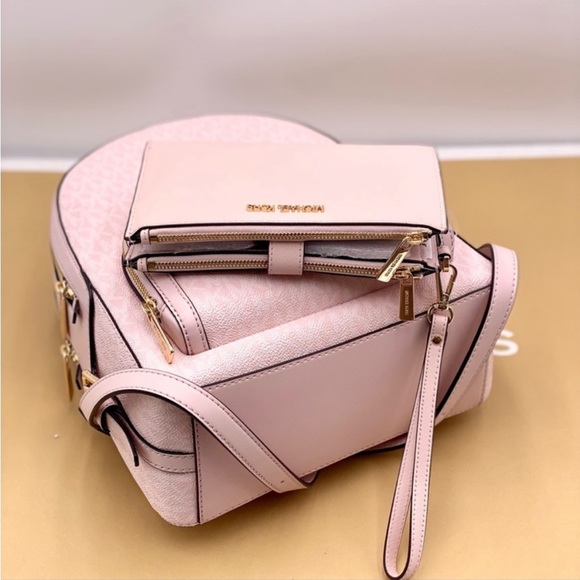 MICHAEL KORS JAYCEE MEDIUM BACKPACK And Wallet Set Pink - Picture 15 of 16